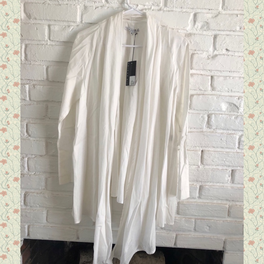 Elm Design white duster/tunic NWT